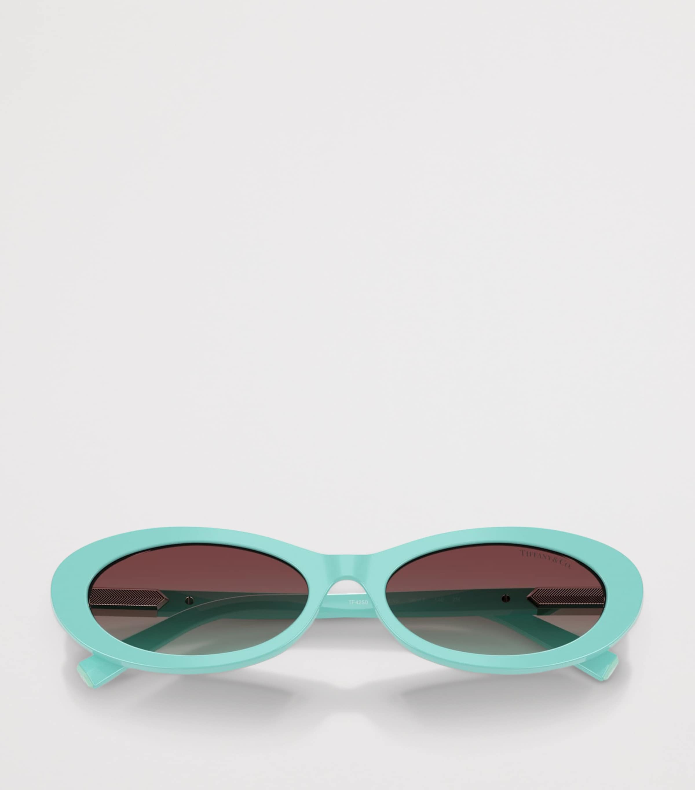 Tiffany & Co. Acetate Oval TF4250 Sunglasses Blue Image 5