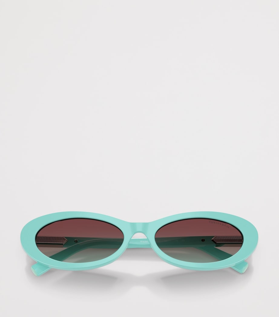 Tiffany & Co. Acetate Oval TF4250 Sunglasses Blue Image 5