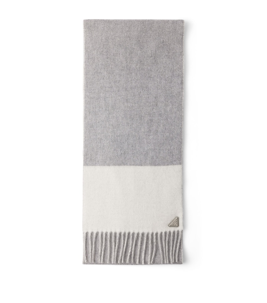 Prada Cashmere Logo Scarf Image 1