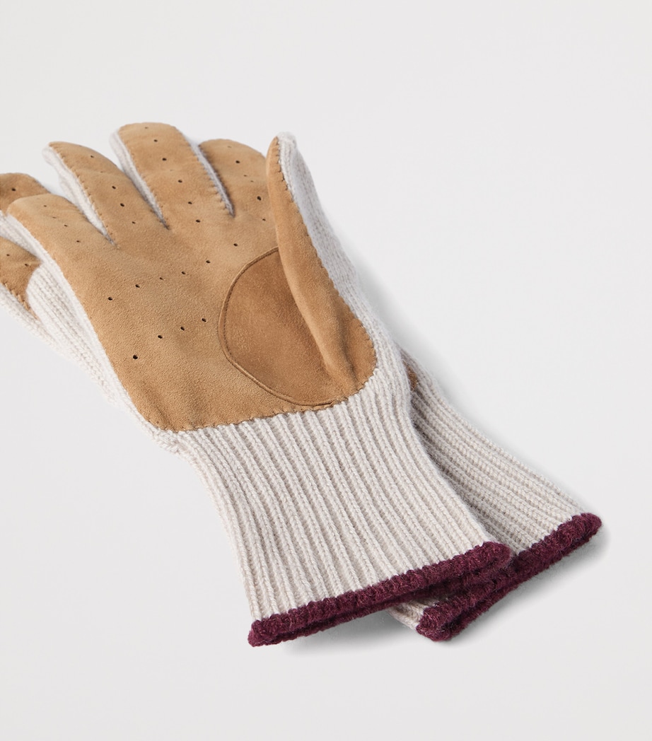 Cashmere Suede-Insert Gloves CMZ76 Image 2