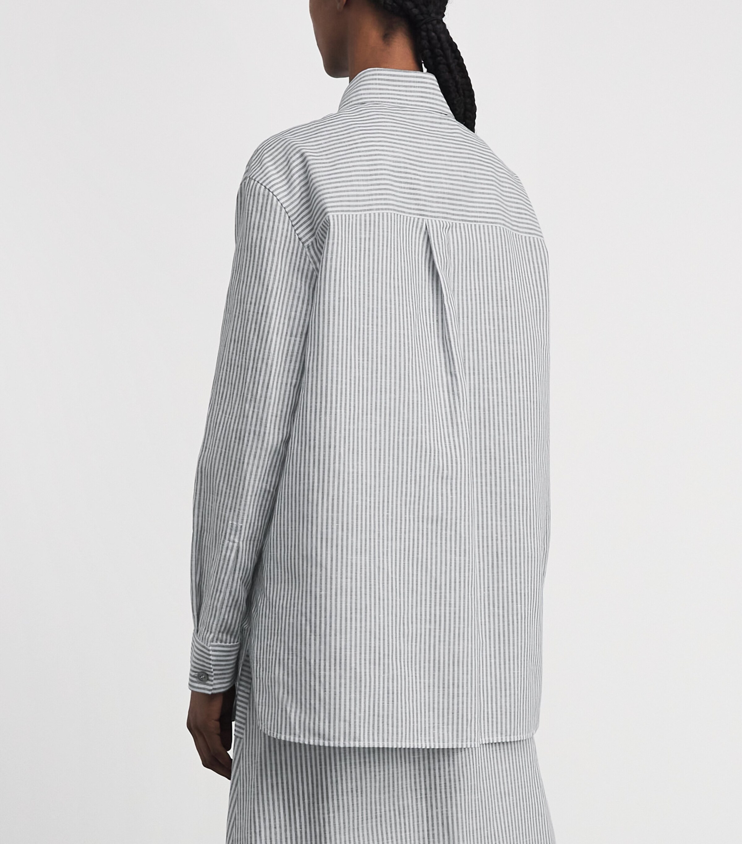 MM Womens Striped Shirt Sky Blue Image 5