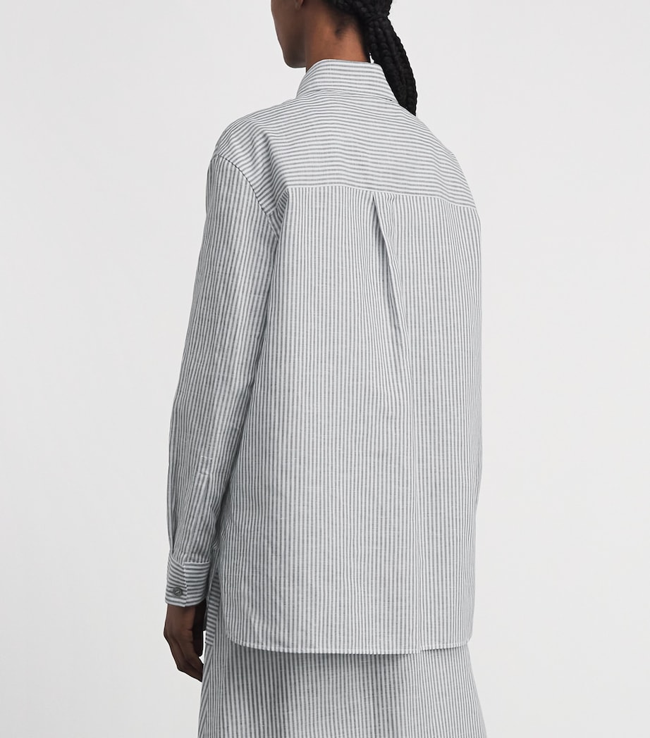 MM Womens Striped Shirt Sky Blue Image 5