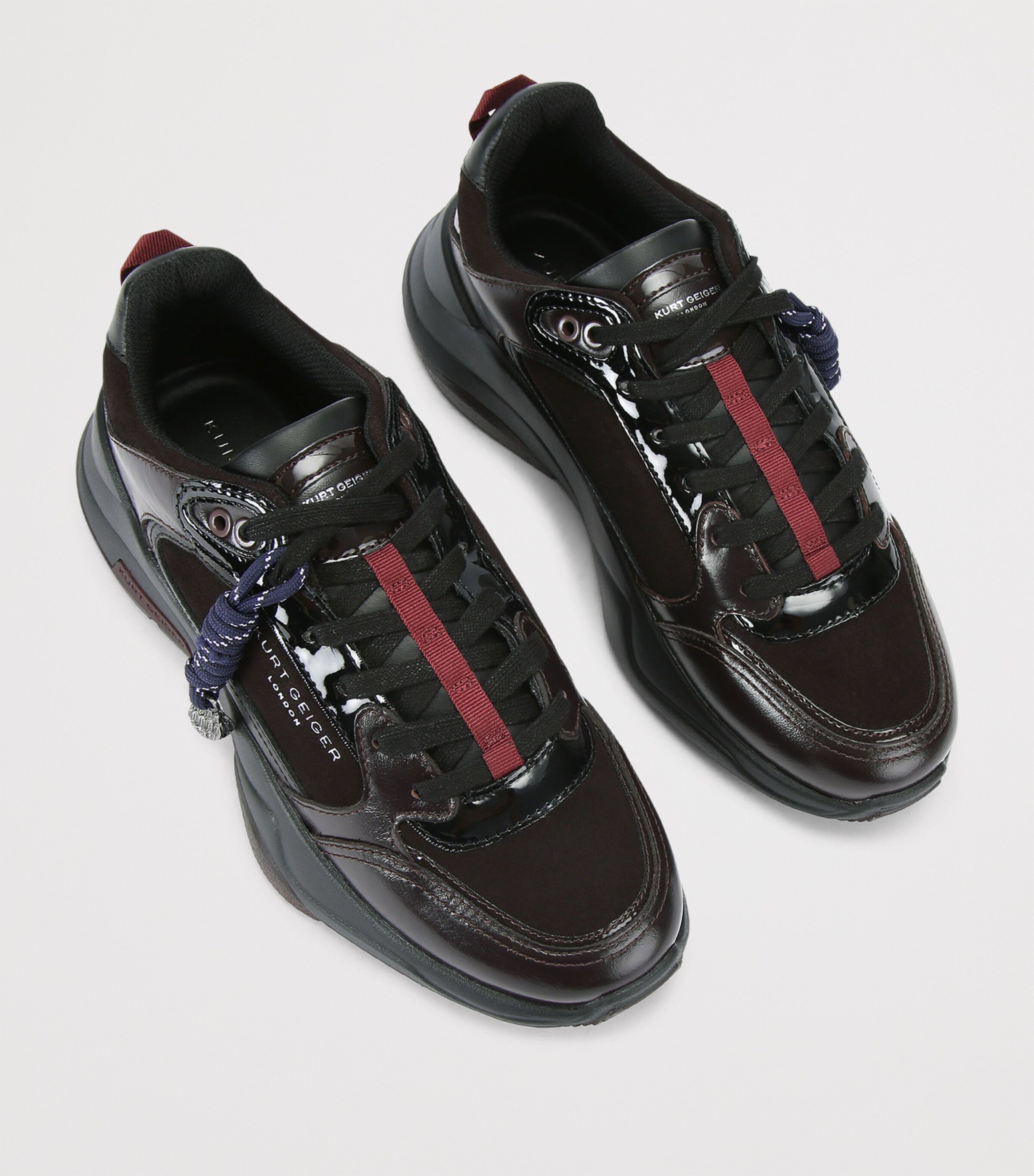 Leather Royston Sneakers DARK BROWN Image 4