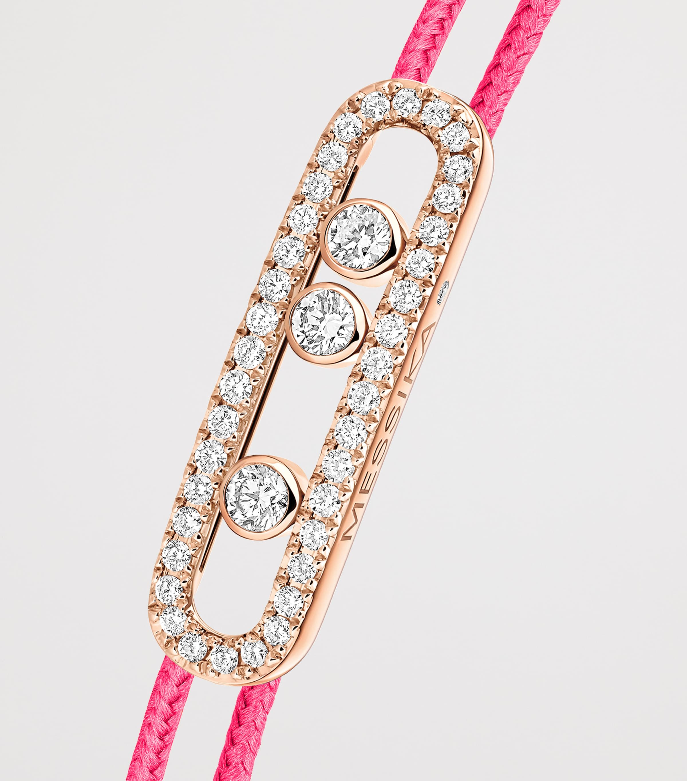 Messika Messika Care(s) Pink Gold and Diamond Pavé Bracelet (0.26ct) Pink Gold Image 3
