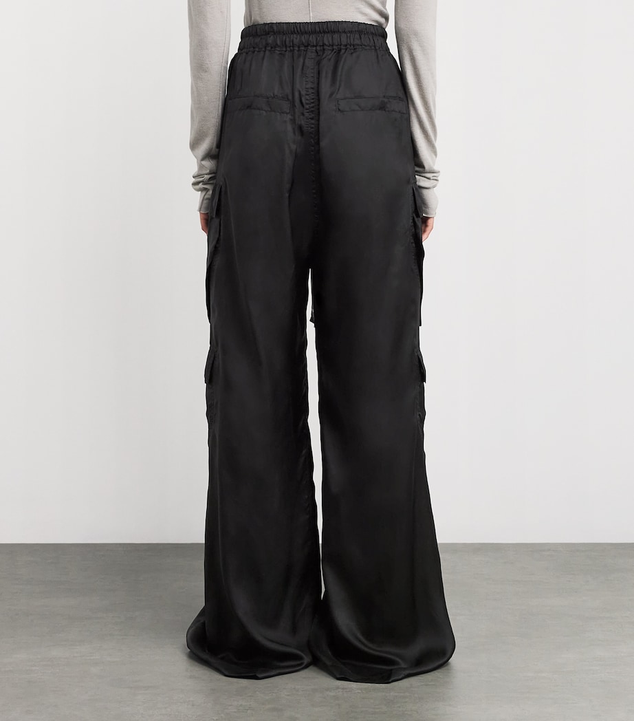 Cargobelas Wide-Leg Trousers 9 BLACK Image 4