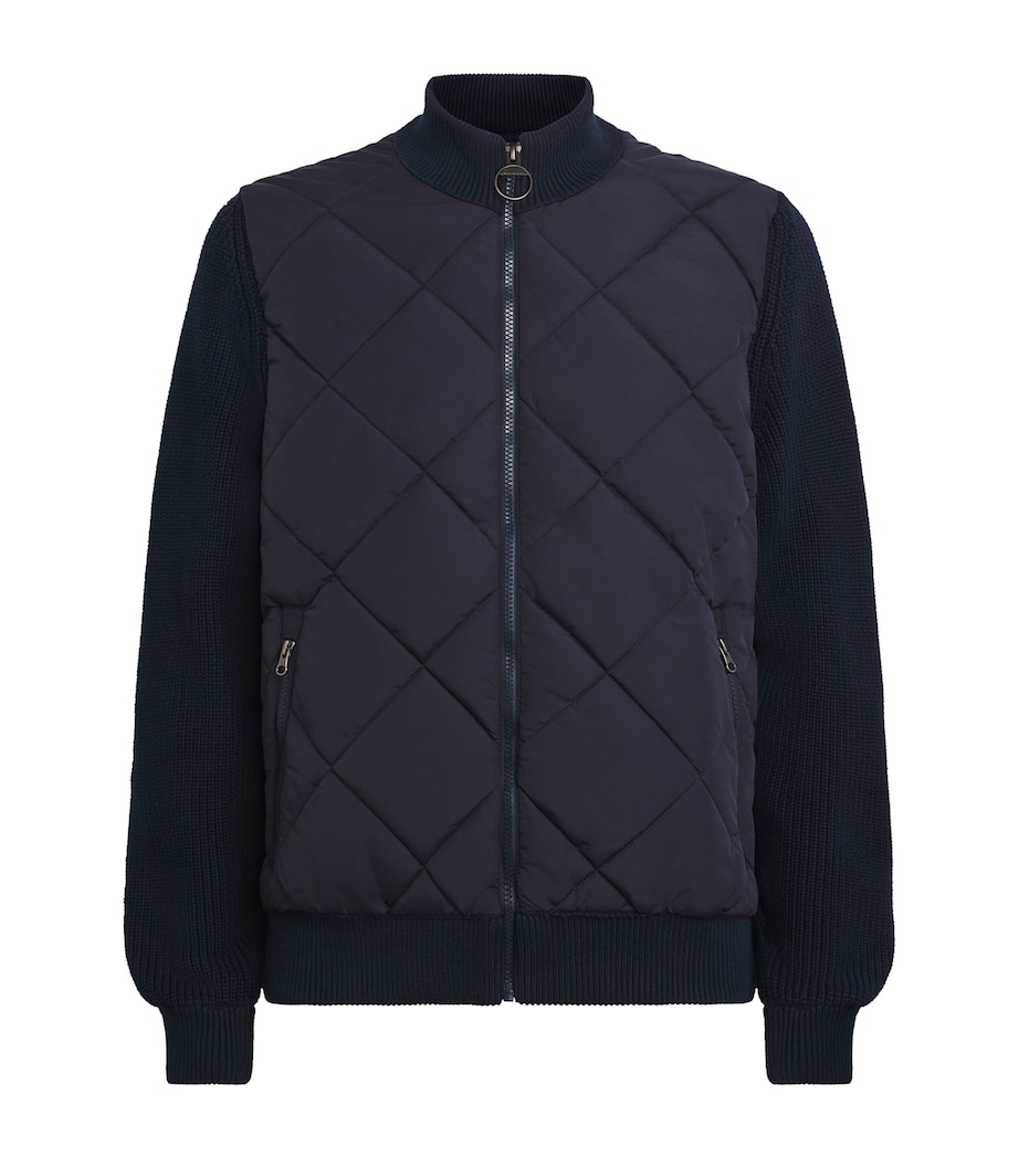 Knitted Quilted Newland Jacket NAVY Image 1