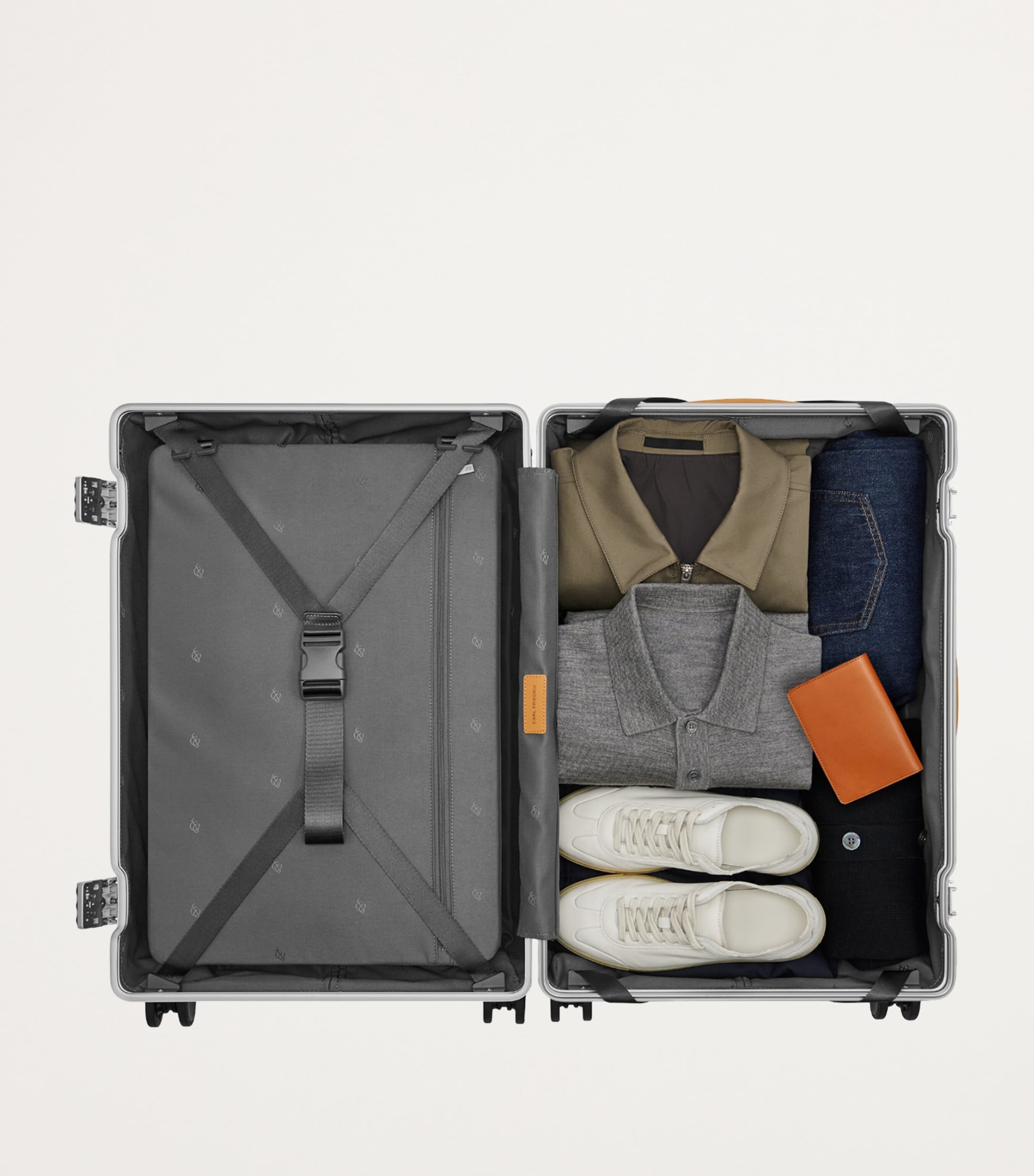 The Check-In Suitcase (68cm) LIGHT GREY TAN Image 2
