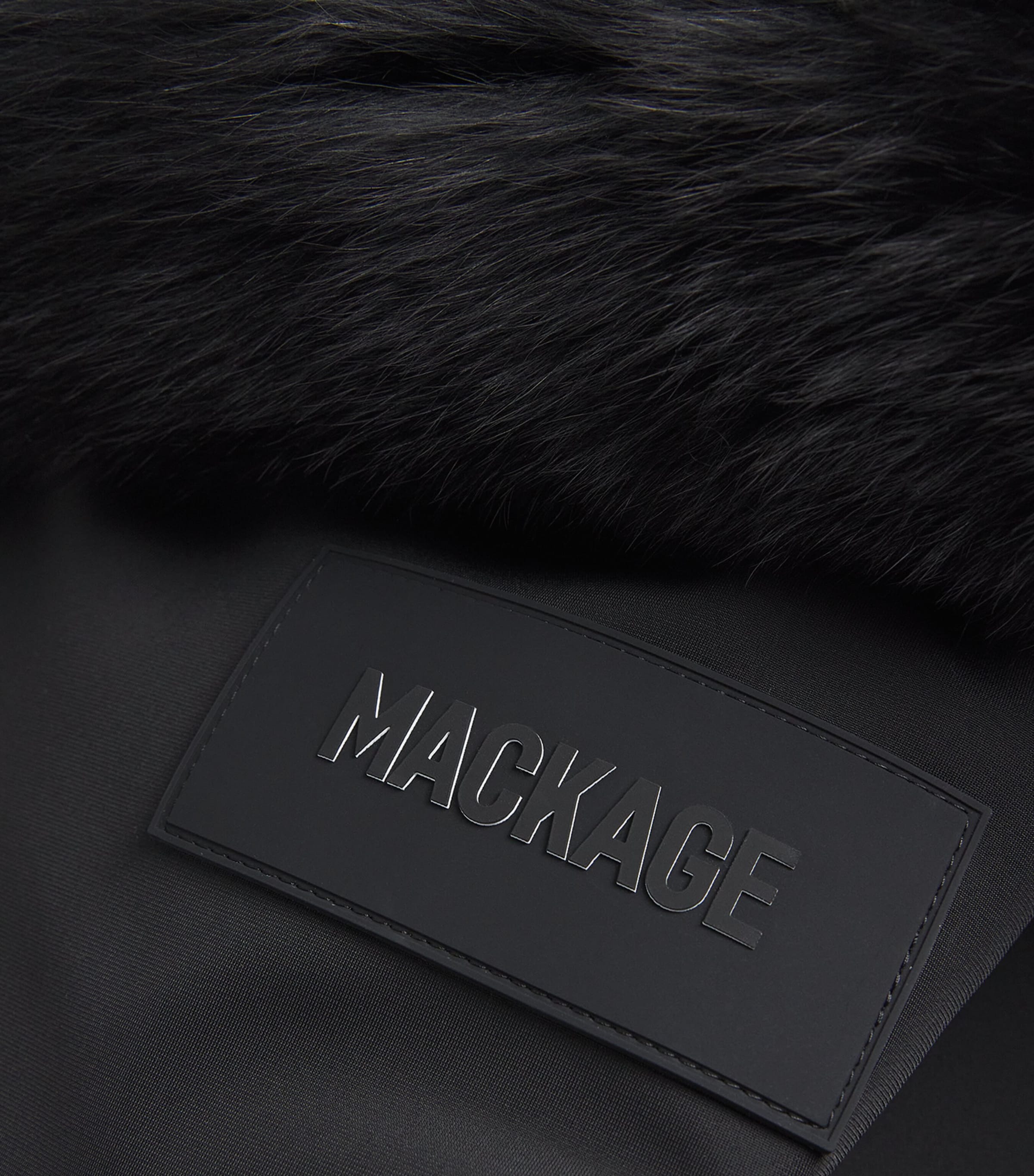 Bonded Fleece Fox Fur-Trim Elle-ZR Ski Suit BLACK Image 5