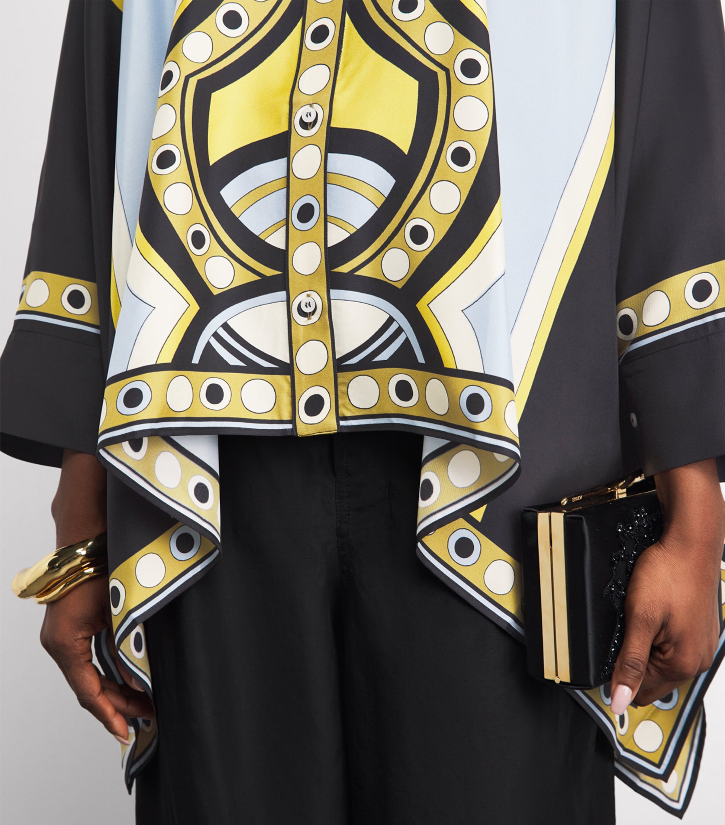 La Doublej Womens Silk Foulard Blouse Placée Image 3