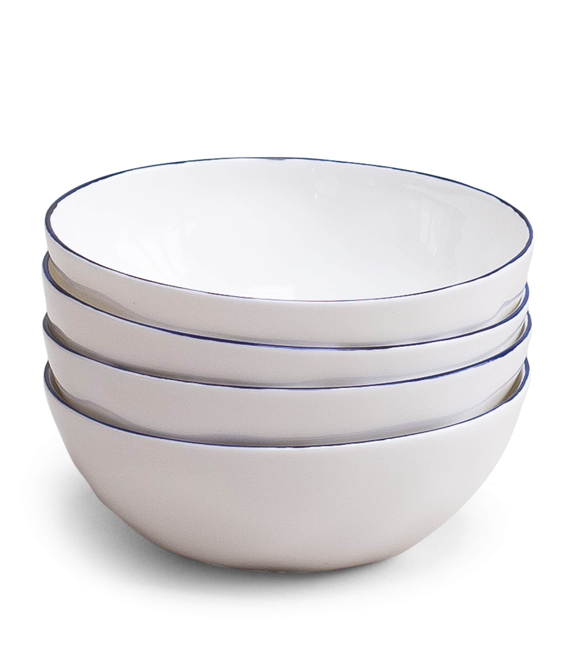Set of 4 Cobalt Cereal Bowls (16cm) COBALT (BLUE) Image 5