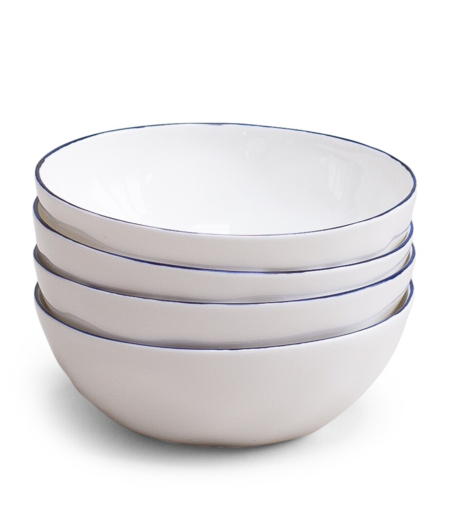 Set of 4 Cobalt Cereal Bowls (16cm) COBALT (BLUE) Image 5