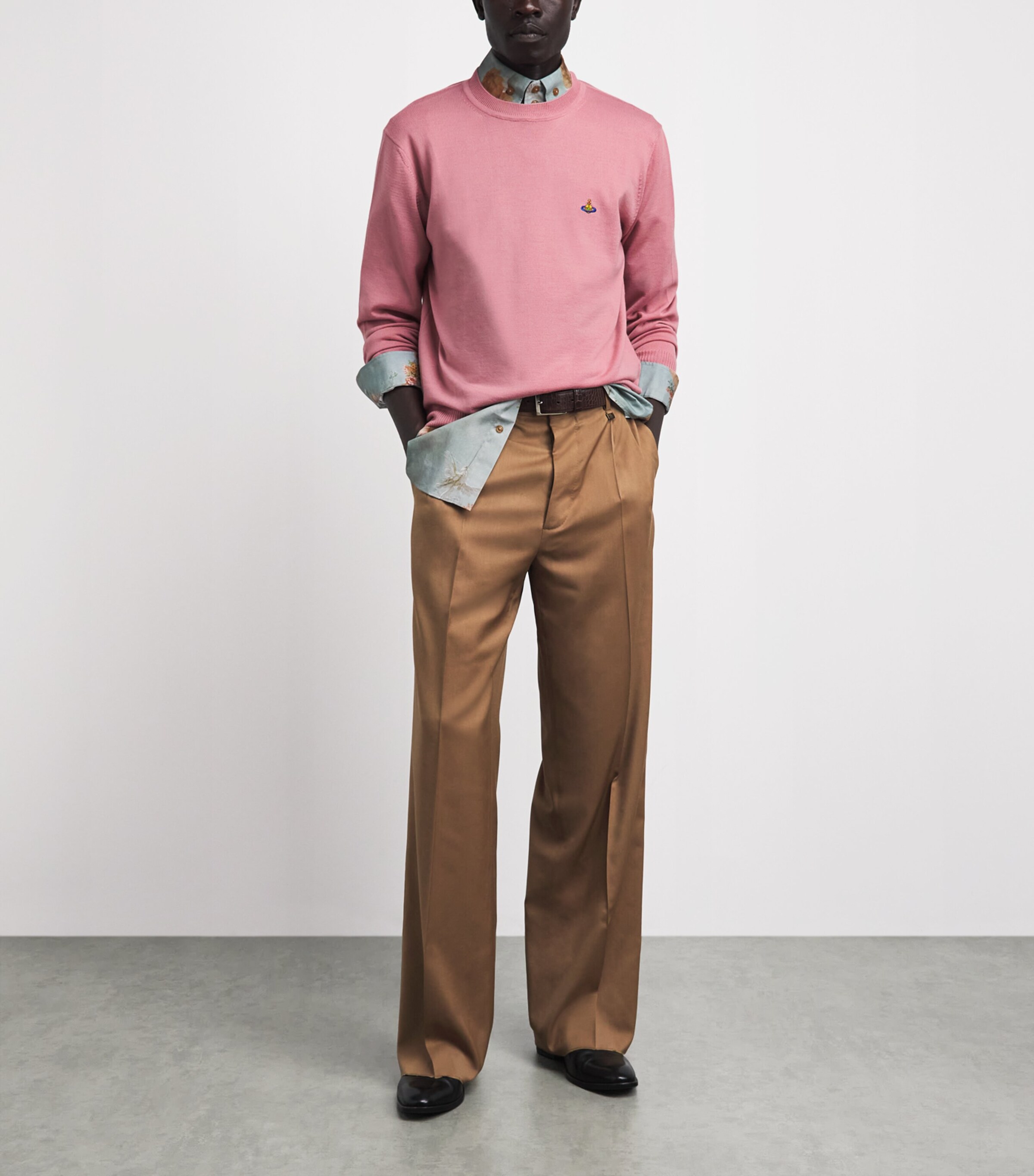 Vivienne Westwood Mens Wool Alex Sweater Rose Image 2