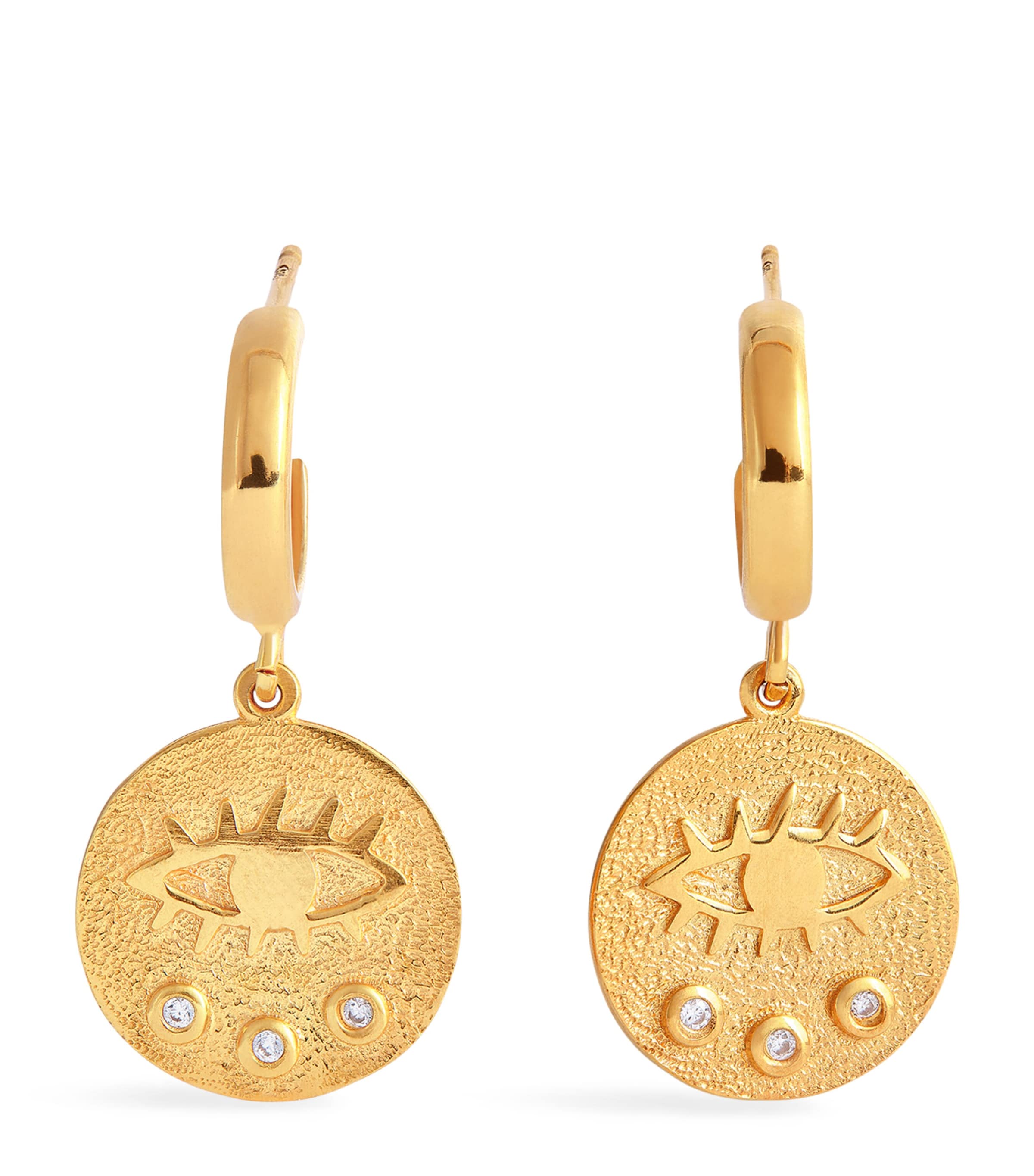 Hermina Athens Gold-plated Kressida Hoop Earrings In Gold