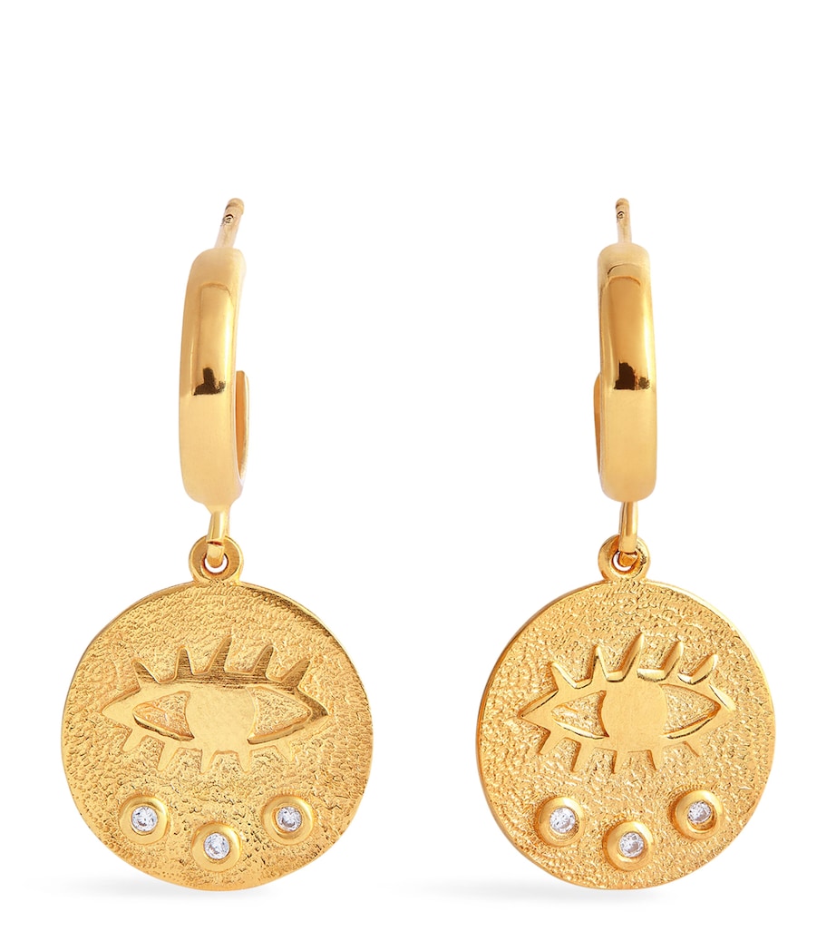 Hermina Athens Gold-Plated Kressida Hoop Earrings Gold Image 1