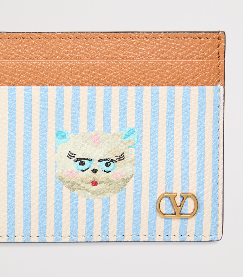 Calfskin Le Chat de la Maison Card Holder 9VM Image 4