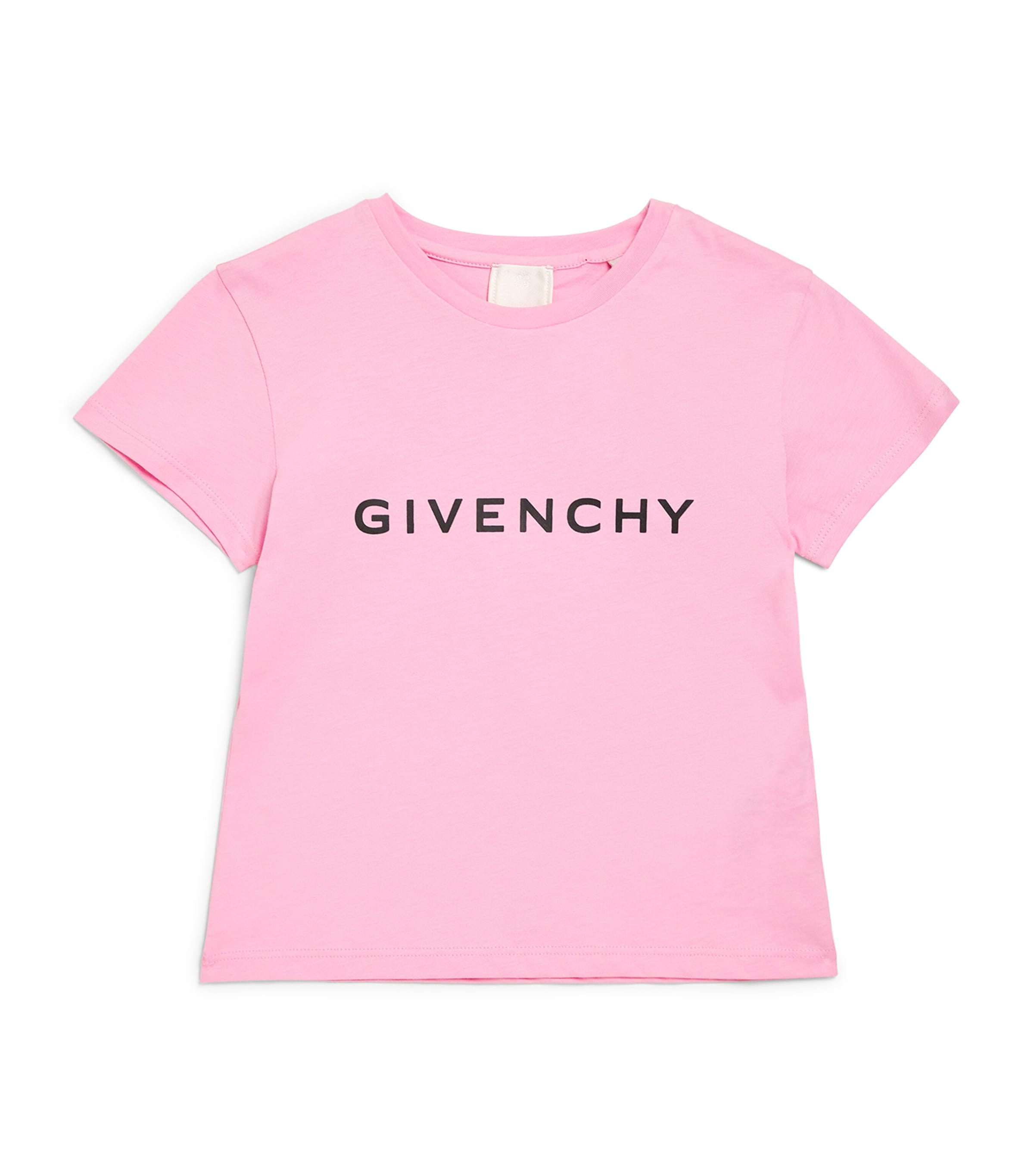 Shop Givenchy Cotton Logo T-shirt In Pink