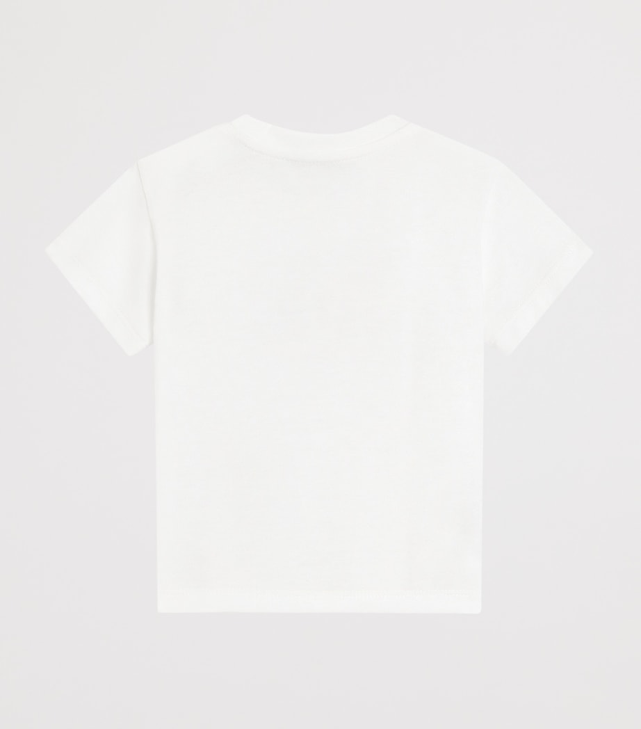 Dolce&Gabbana Kids Cotton Logo T-Shirt (3-30 Months) White Image 2