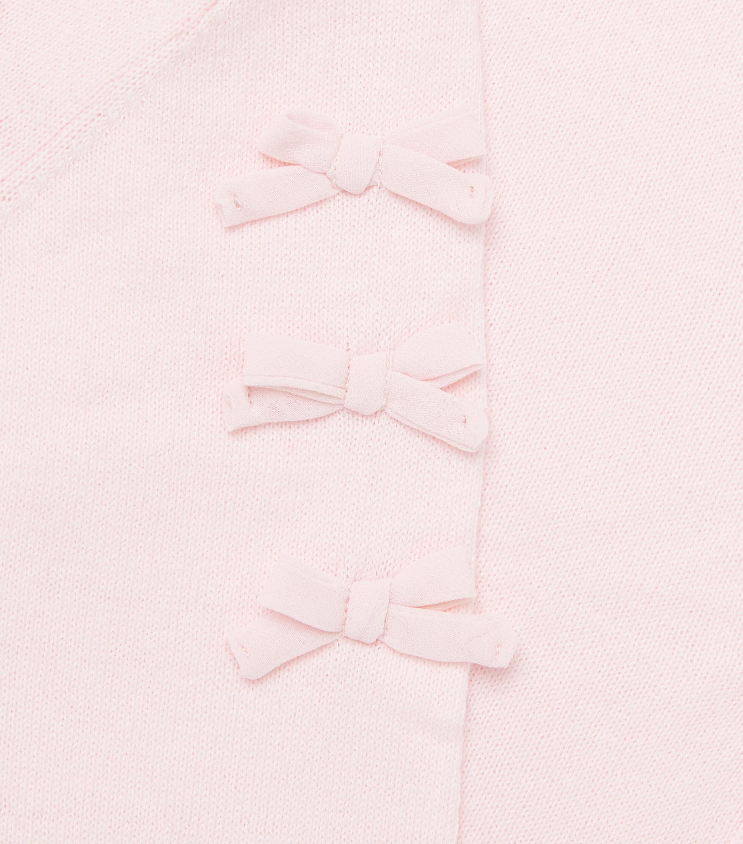 Monnalisa Pink Cotton-Wool Bow Cardigan (6 Months - 6 Years) | Harrods US