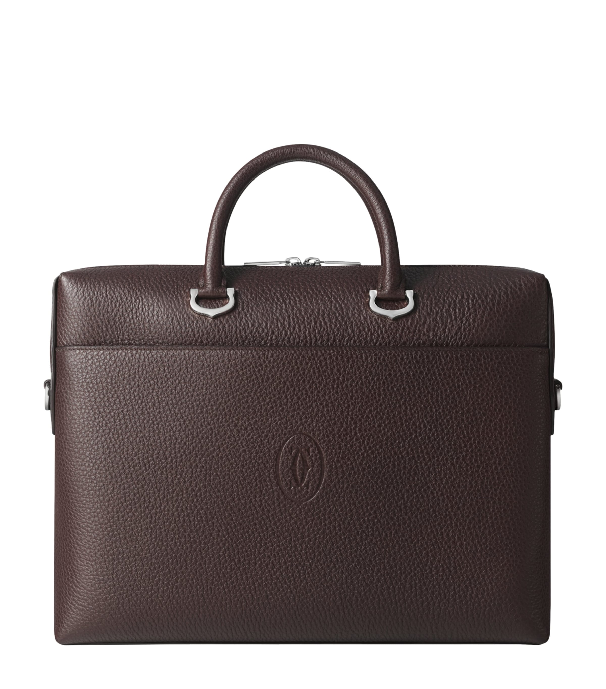 Cartier Leather Must de Cartier Briefcase Brown Image 1