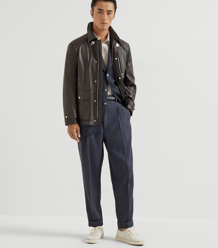 Leather Field Jacket C4262 Image 2