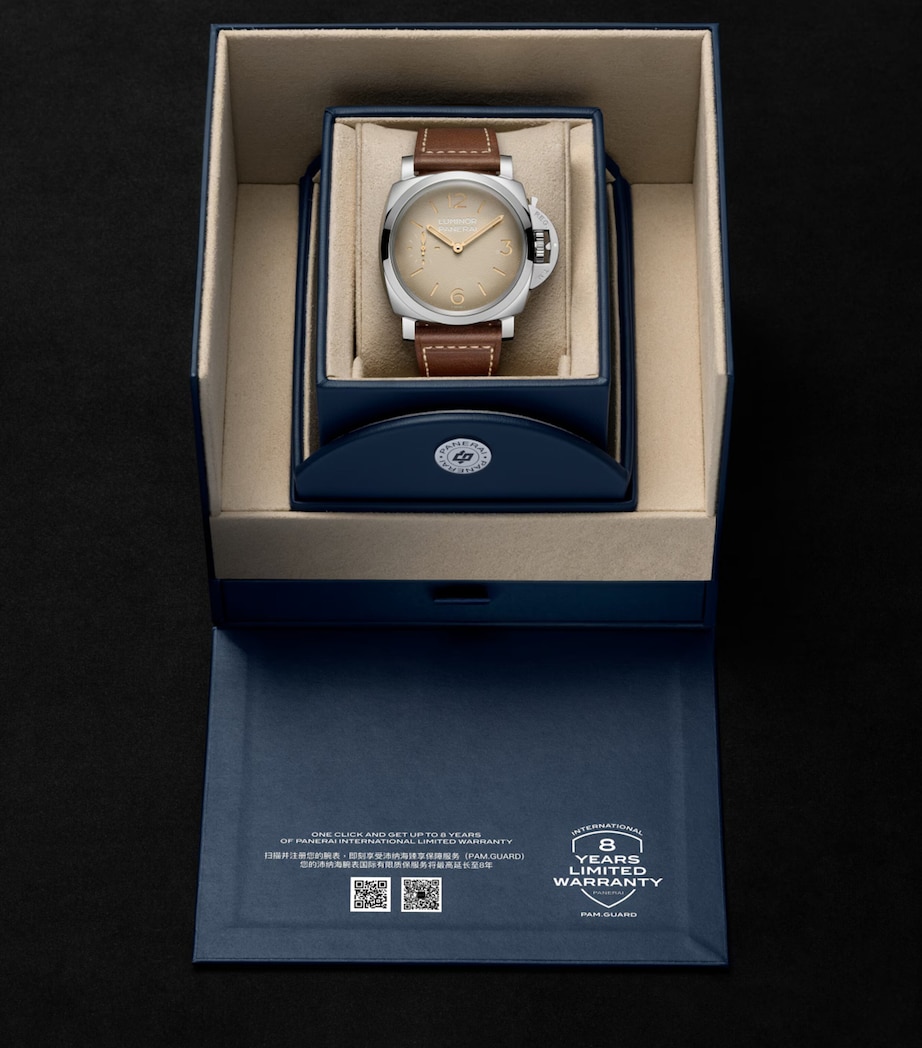Panerai Stainless Steel Luminor Watch 47mm Beige Image 9