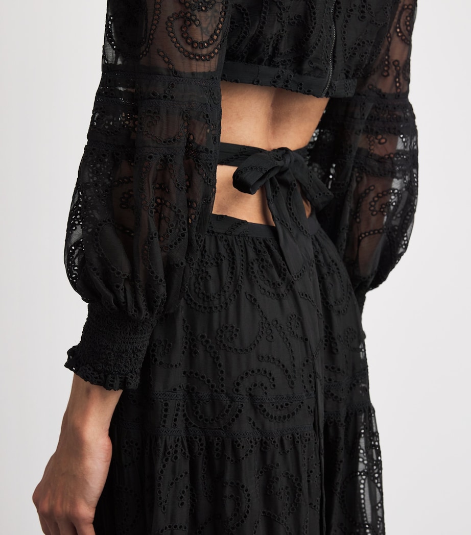 Patricia Tiered Maxi Dress BLACK A001 Image 6