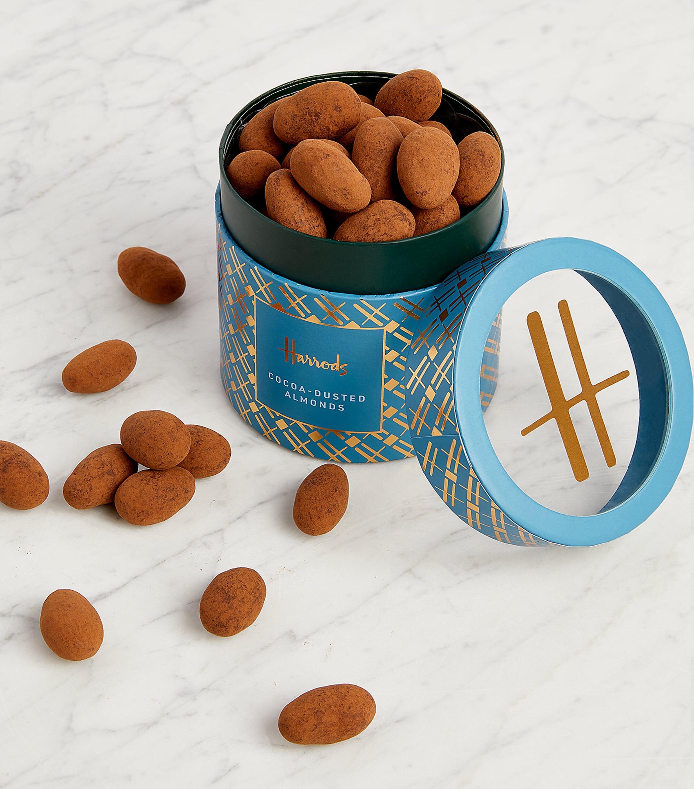 Harrods Milk Chocolate Cocoa Dusted Almonds 325g Harrods UK