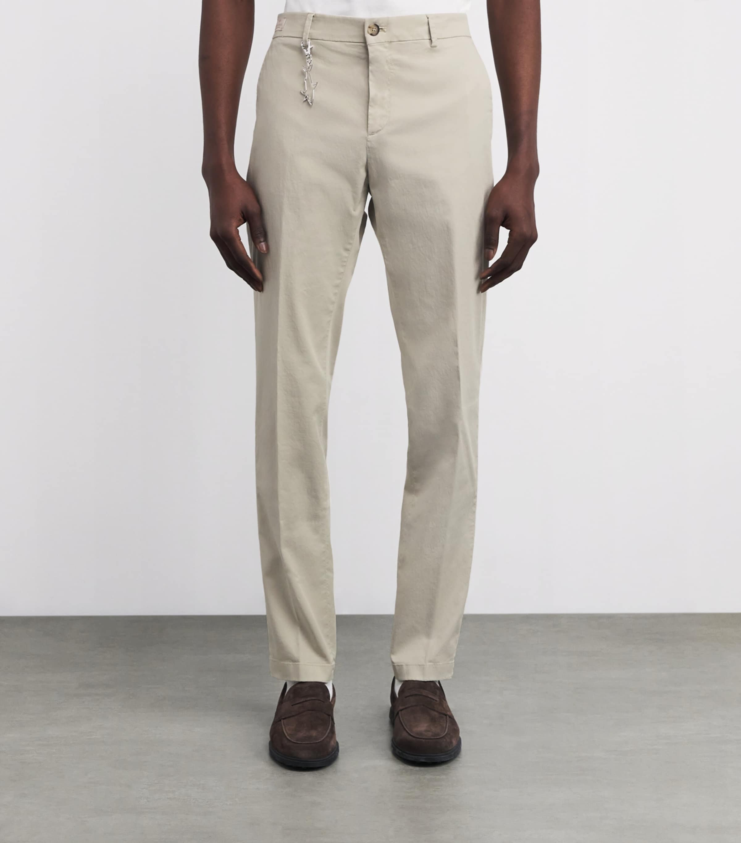 Cotton-Blend Chinos 029 BEIGE Image 3