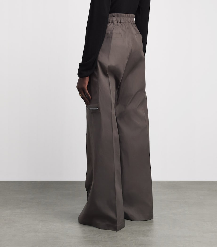 Rick Owens Mens Cotton Heizer Belas Cargo Trousers Dark Dust/ Image 4