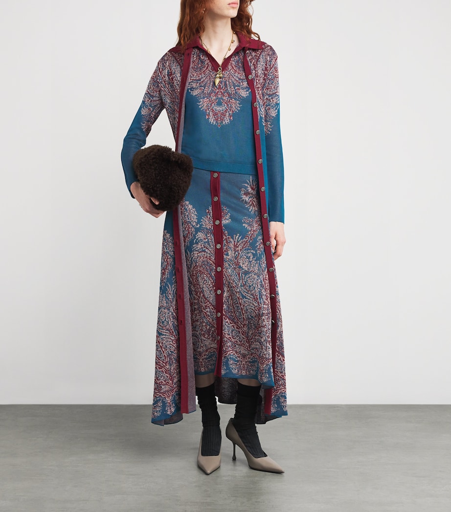 Jacquard Polo Sweater X0883 Image 2