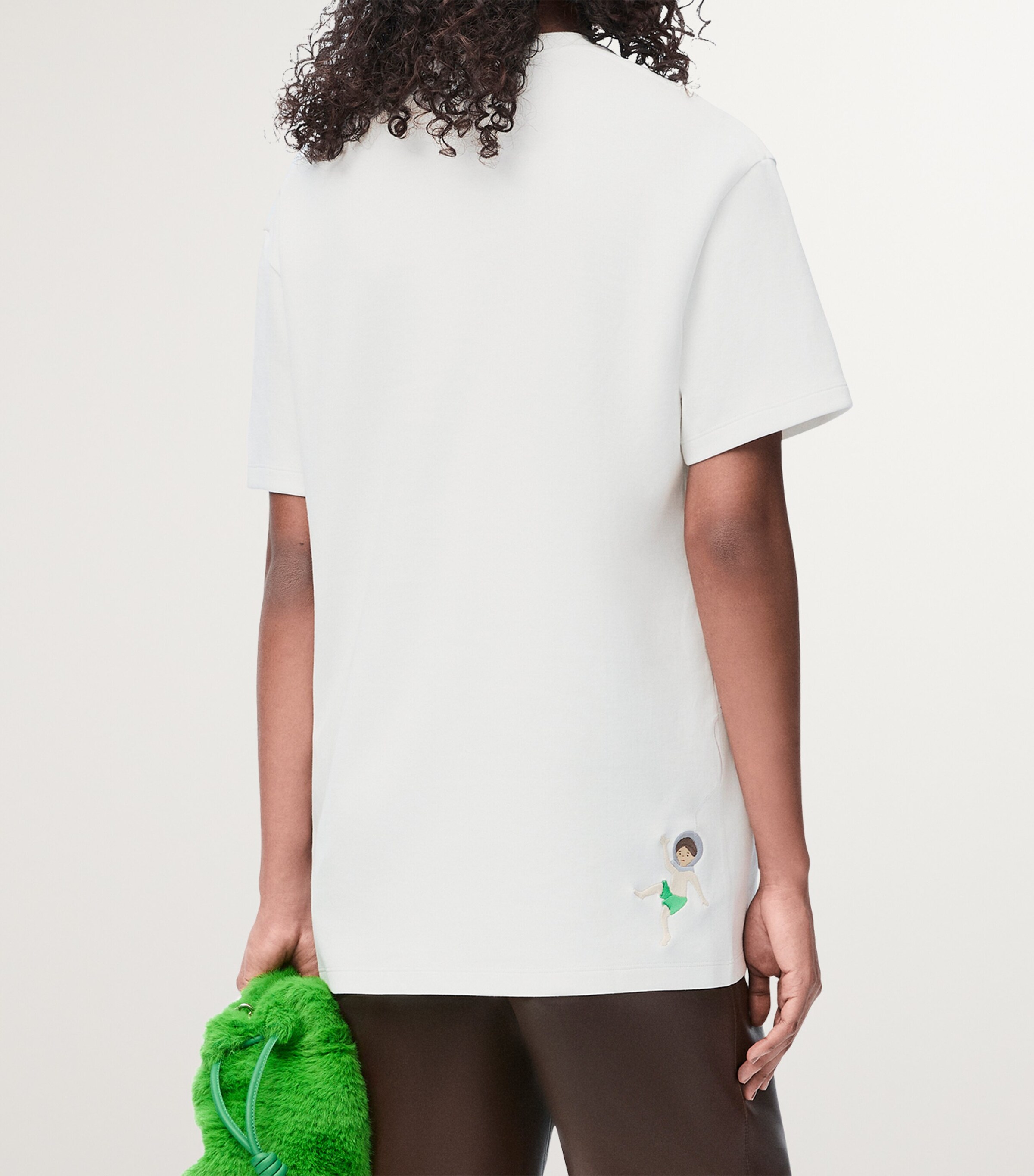 LOEWE White x Suna Fujita Embroidered T-Shirt | Harrods QA
