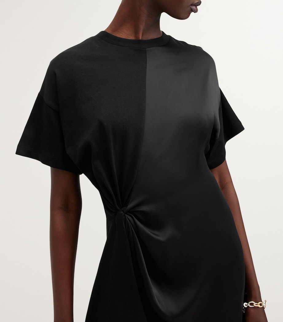 Lana Panelled Mini Dress BLACK Image 7