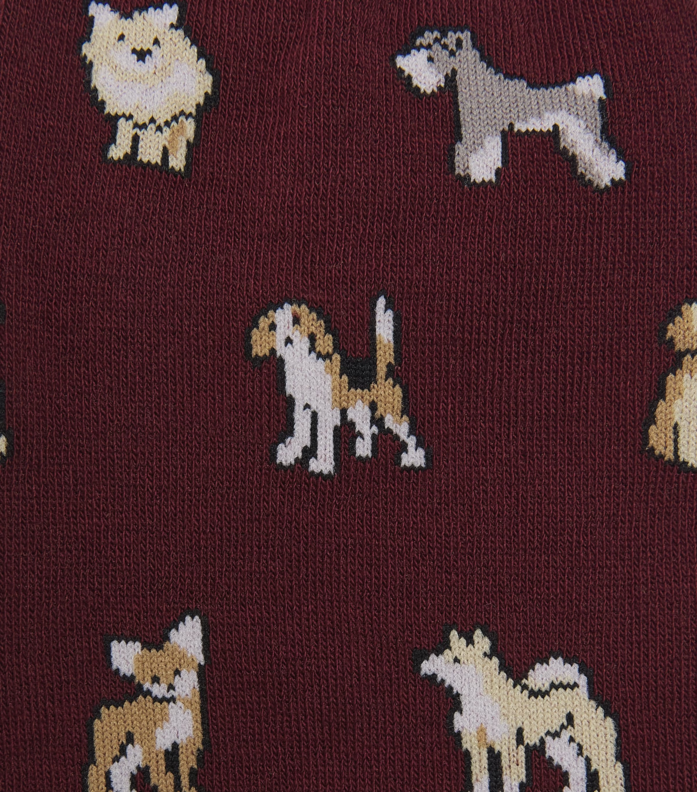 Paul Smith Mens Dog Socks Borde Image 2