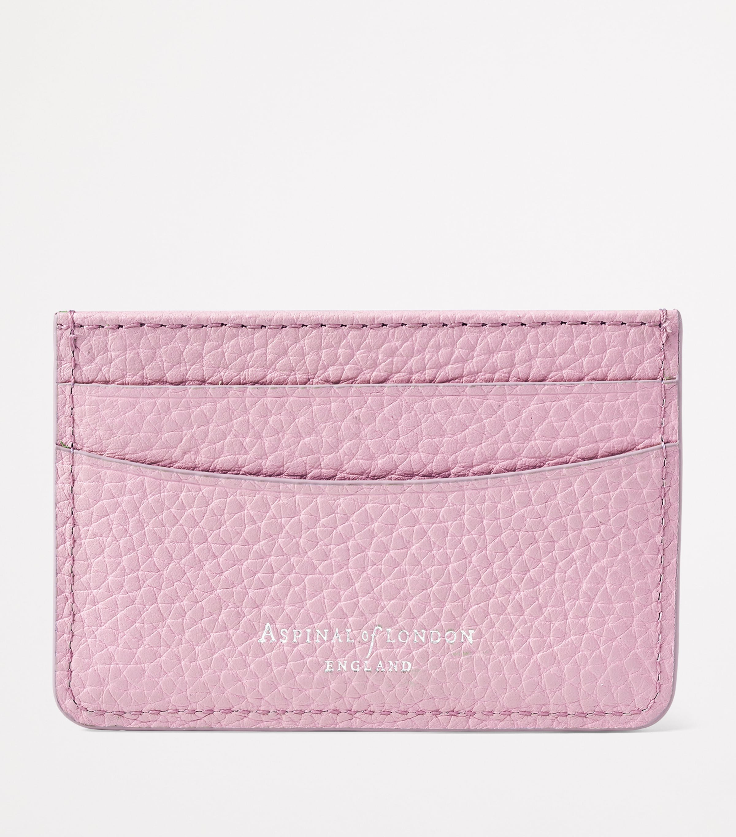Aspinal Of London Leather Slim Card Holder Lilac Image 2