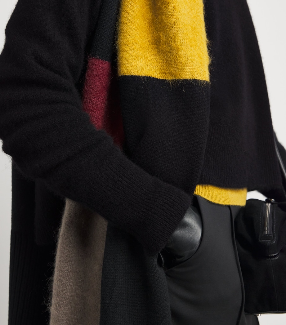 Brushed Cashmere-Blend Round-Neck Sweater BLACK Image 6