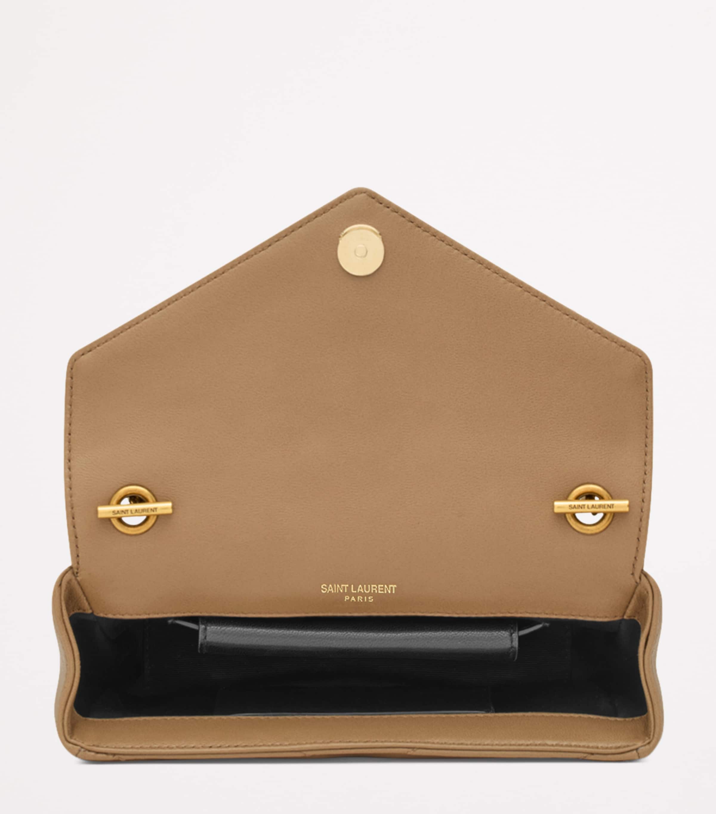 Saint Laurent Mini Leather Loulou Shoulder Bag | Harrods US