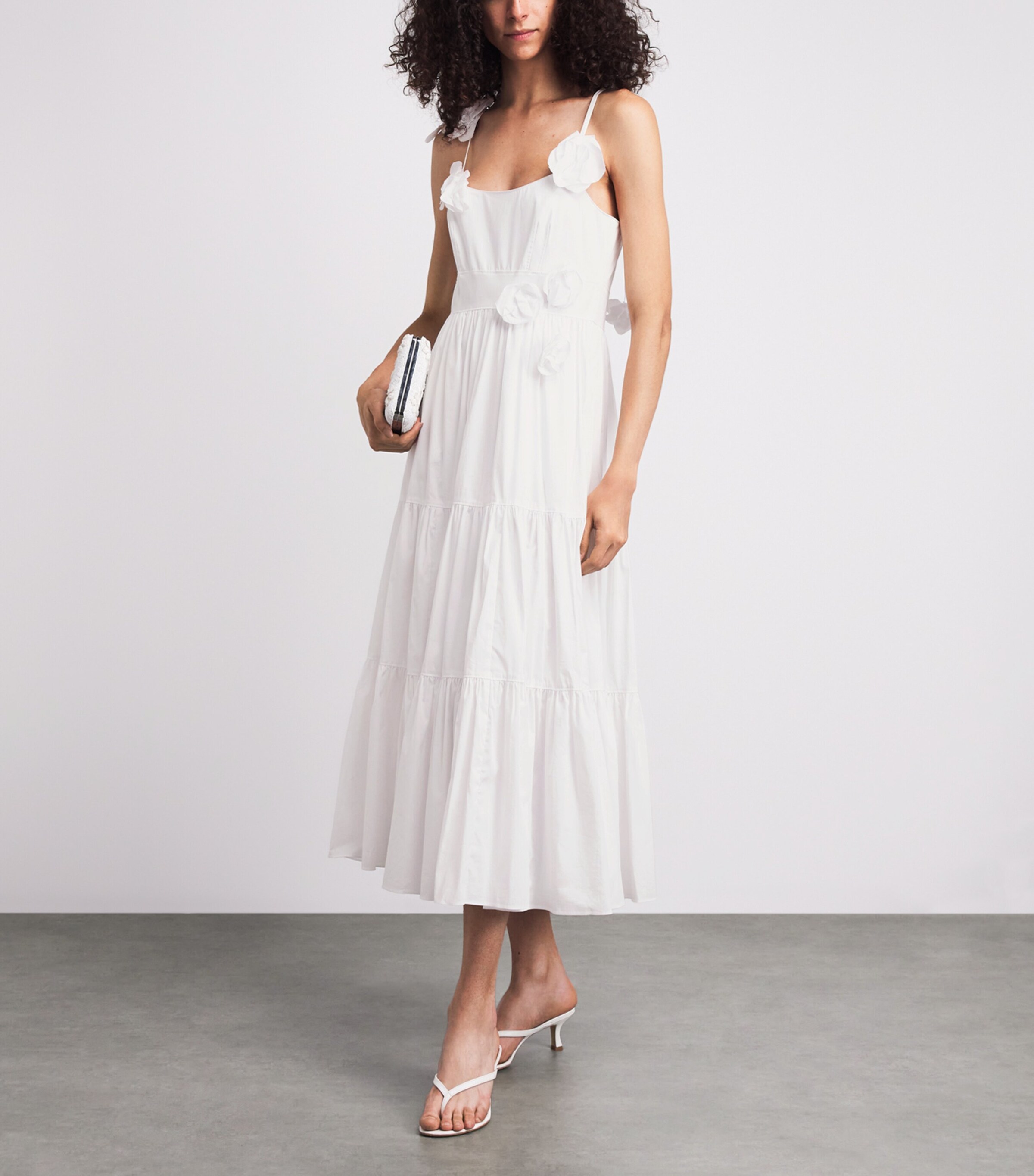 Cinq A Sept Womens Kael Midi Dress White Image 2