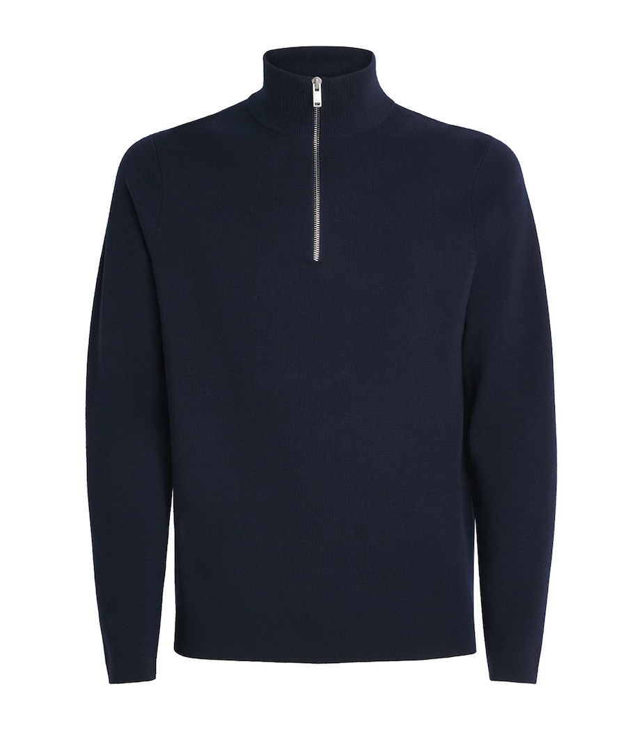 Wool Zip Sweater MIDNIGHT BLUE Image 1