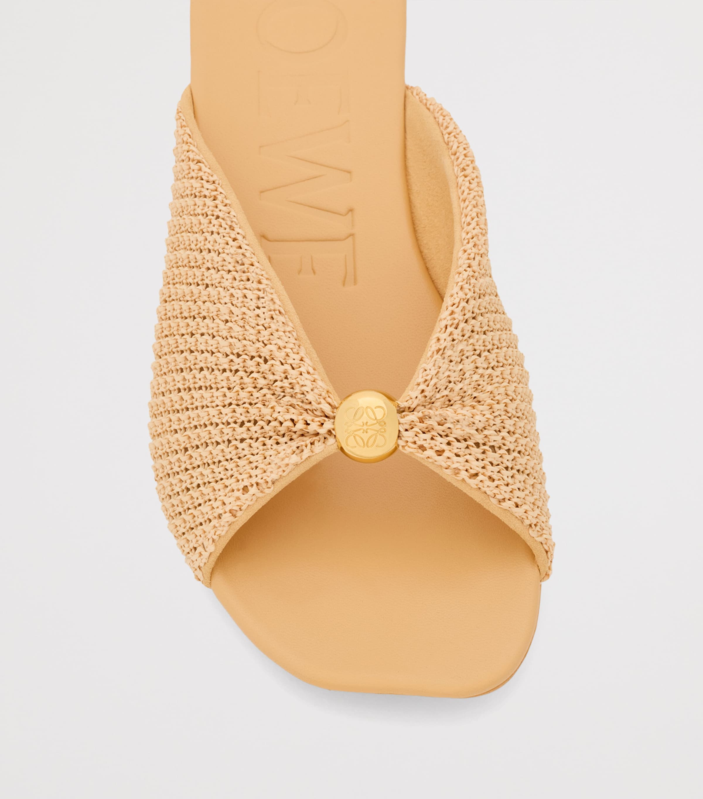 LOEWE x Paula's Ibiza Woven Pebble Slides Natural Image 4