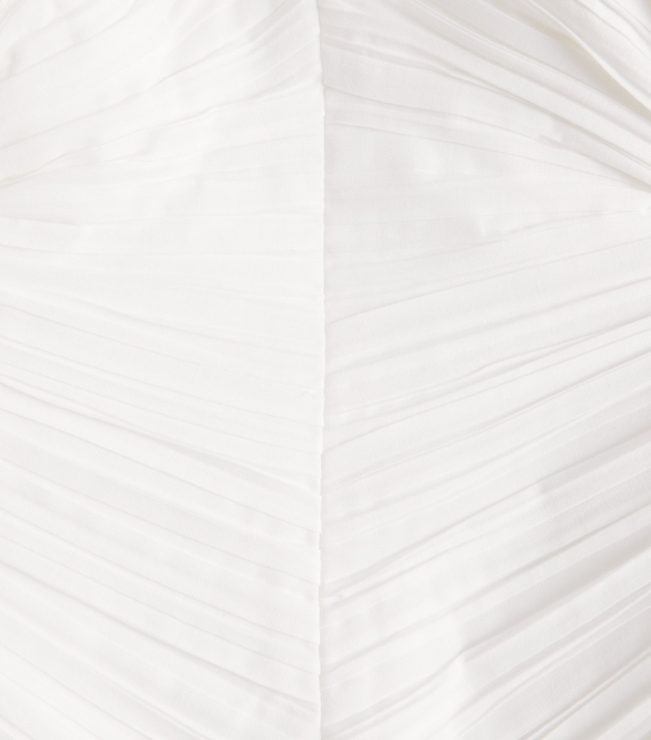 Cult Gaia Womens Pleated Jace Top Off White Image 6