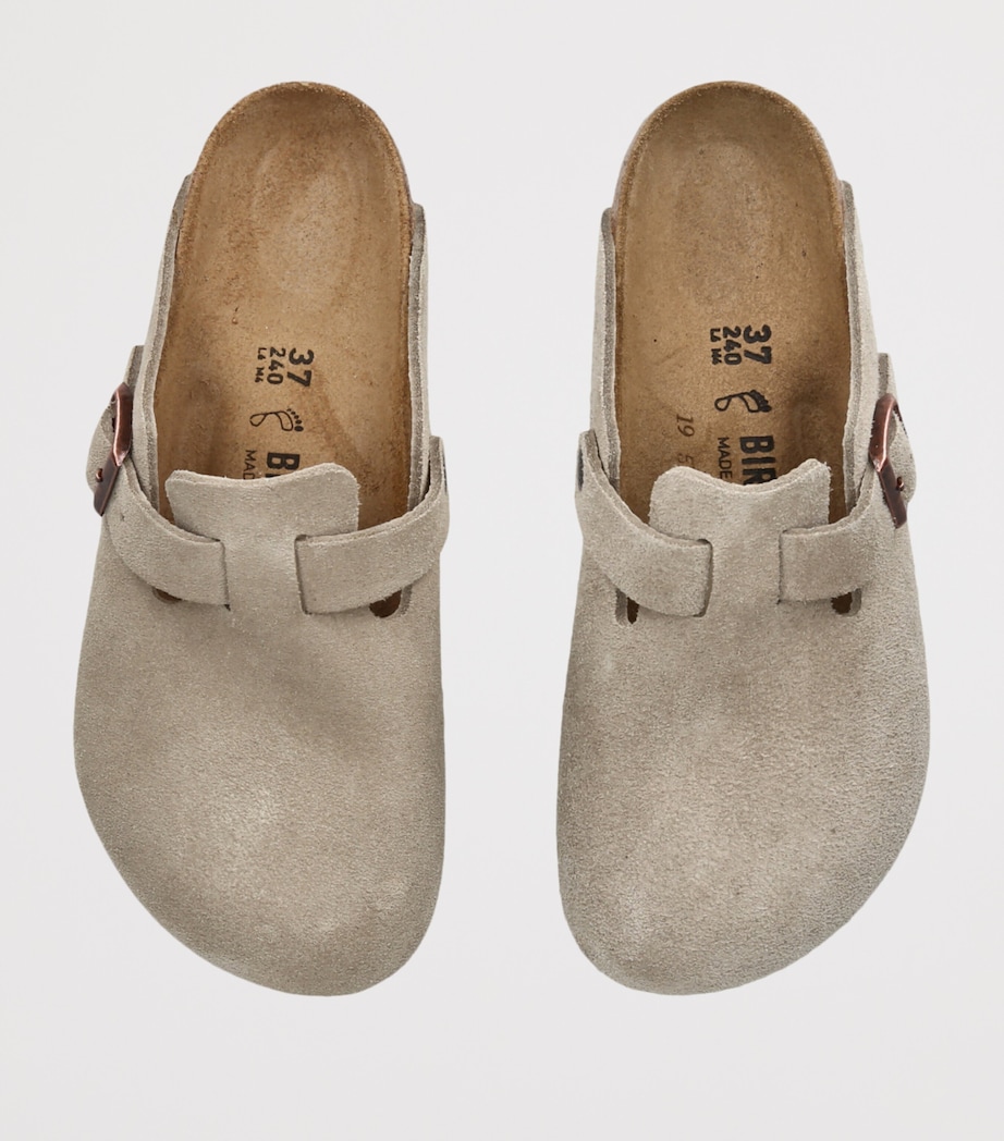 Suede Boston Clogs TAUPE Image 4