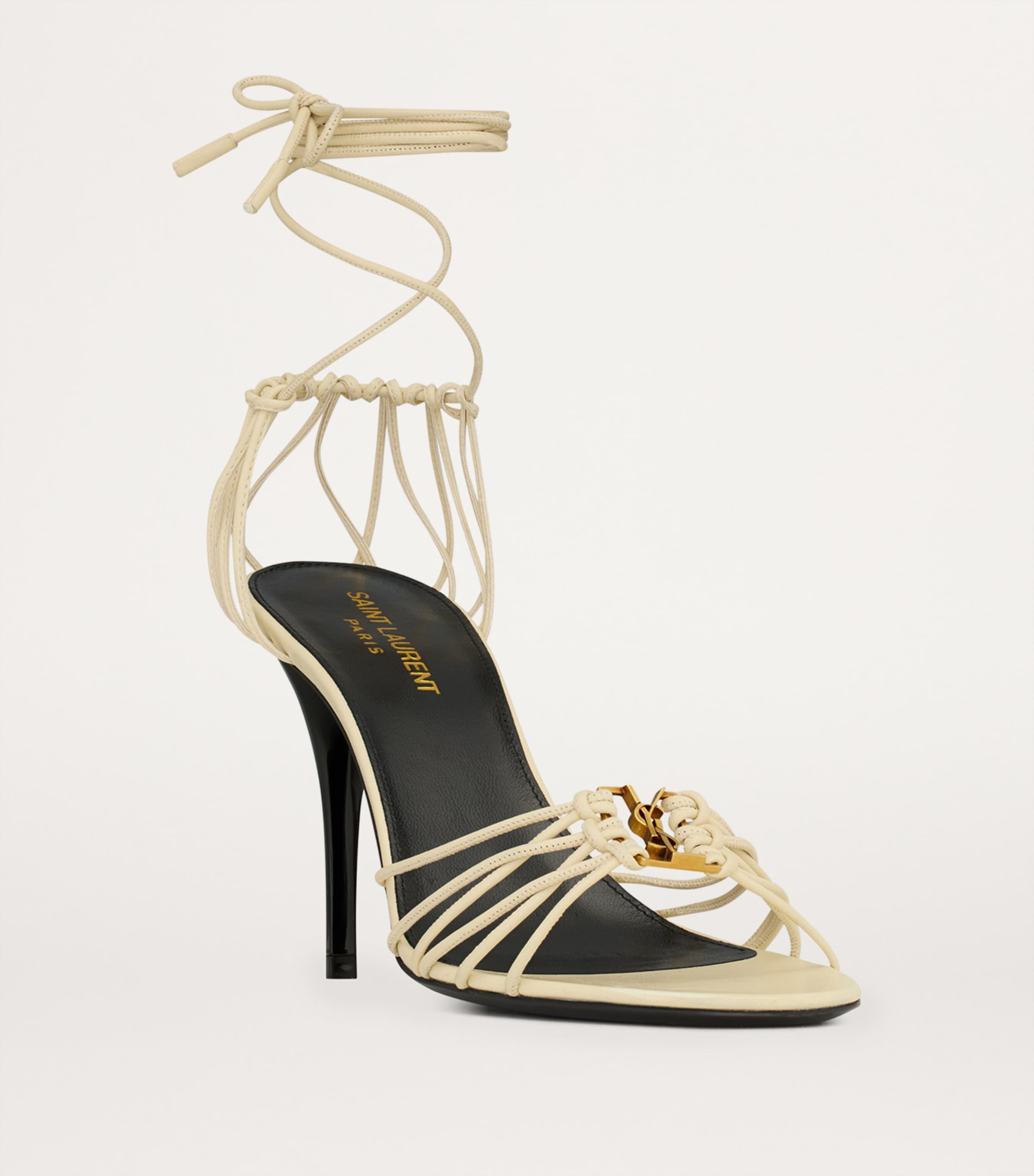 Saint Laurent Leather Babylone Sandals 90 | Harrods HK