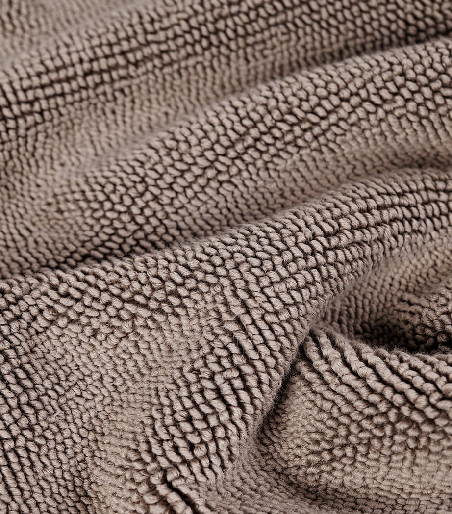 Organic Cotton Pera Woven Bath Mat (100cm x 150cm) VAPOUR Image 2