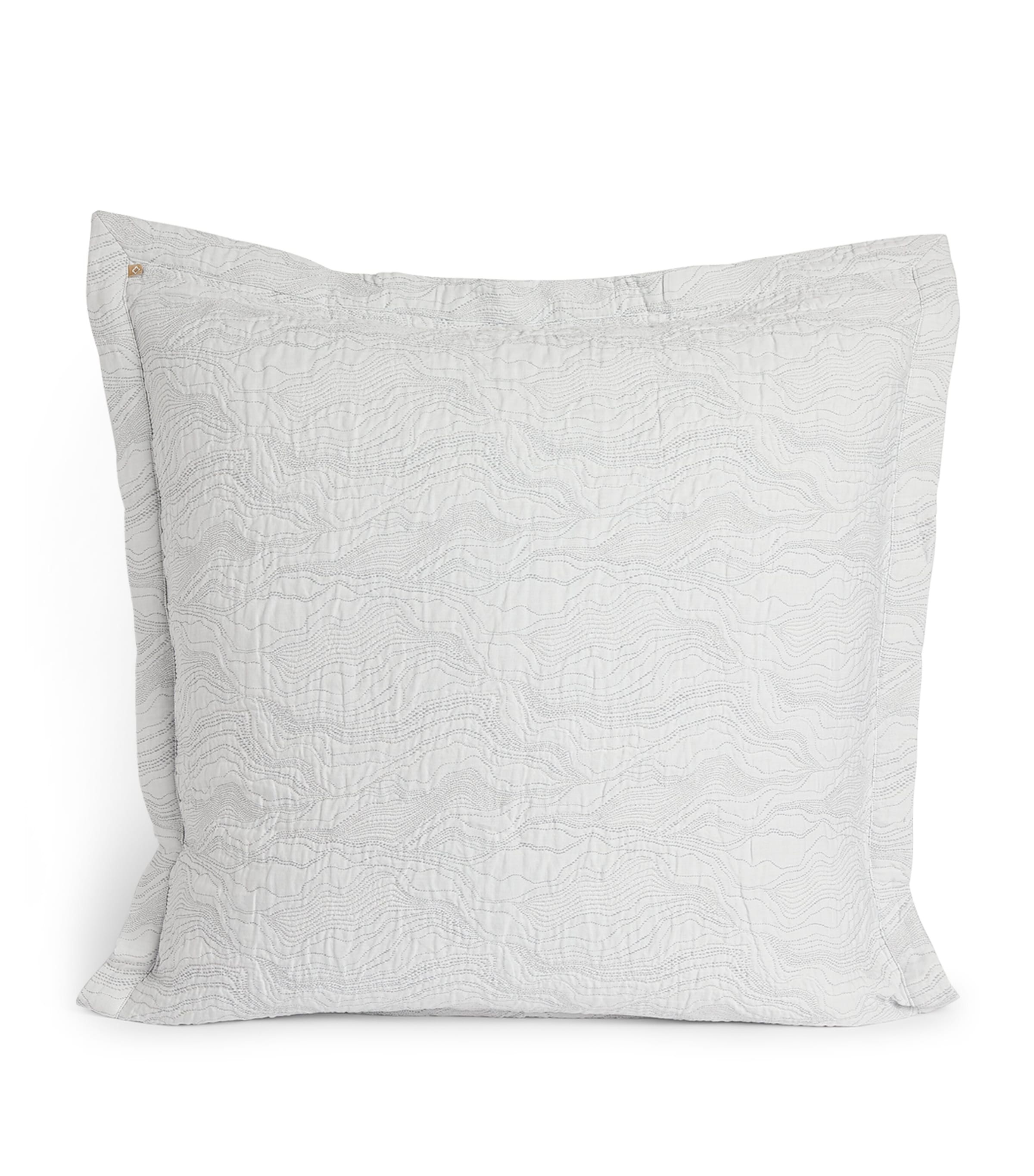 Perle Square Pillowcase (65cm x 65cm) SILVER Image 2