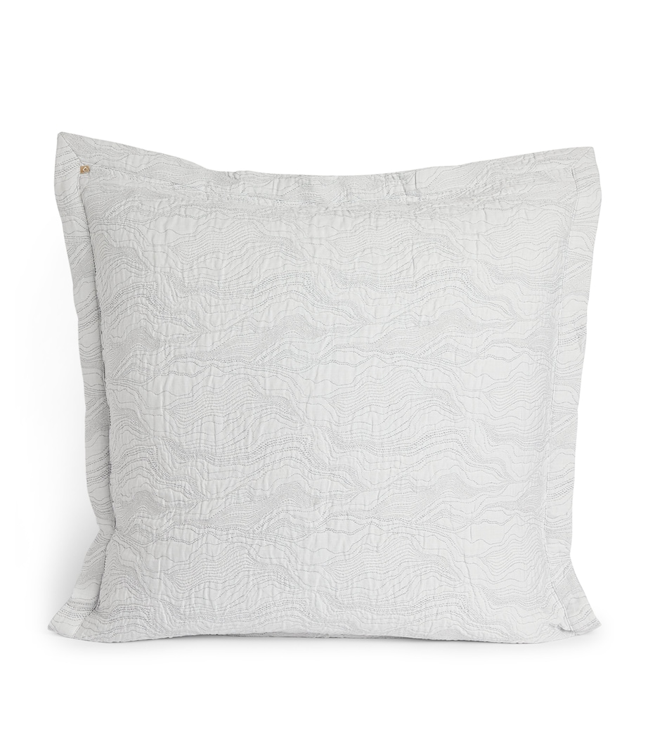 Perle Square Pillowcase (65cm x 65cm) SILVER Image 2