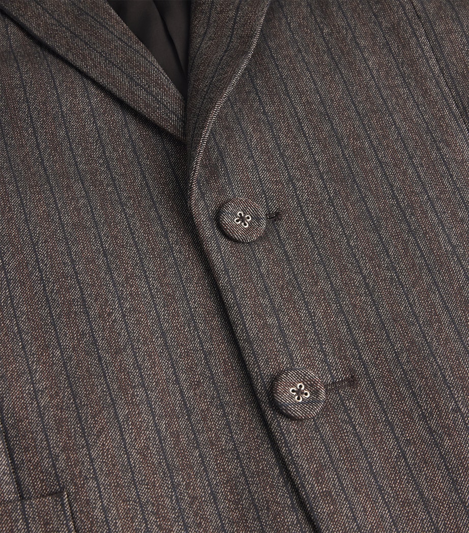 Wool-Blend Alto Blazer GREY STRIPE Image 5