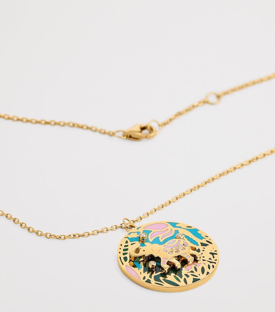 L'ATELIER NAWBAR Yellow Gold and Diamond Trunks Up Necklace Yellow Gold Image 5