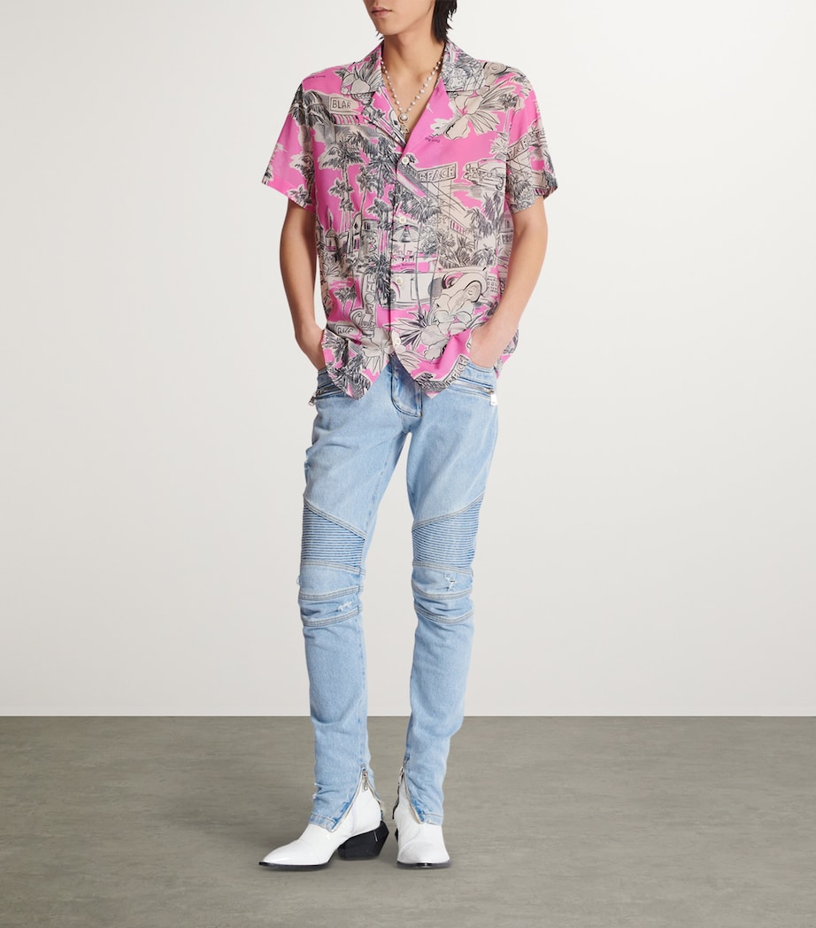 Slim Biker Jeans 6FC BLEU JEAN CLAIR Image 3