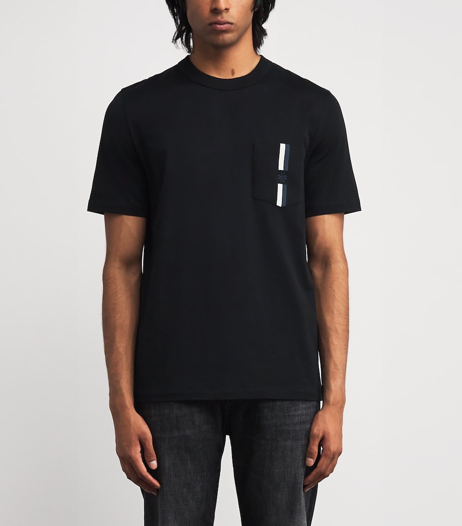 Cotton Stripe Monogram T-Shirt C74 Image 3