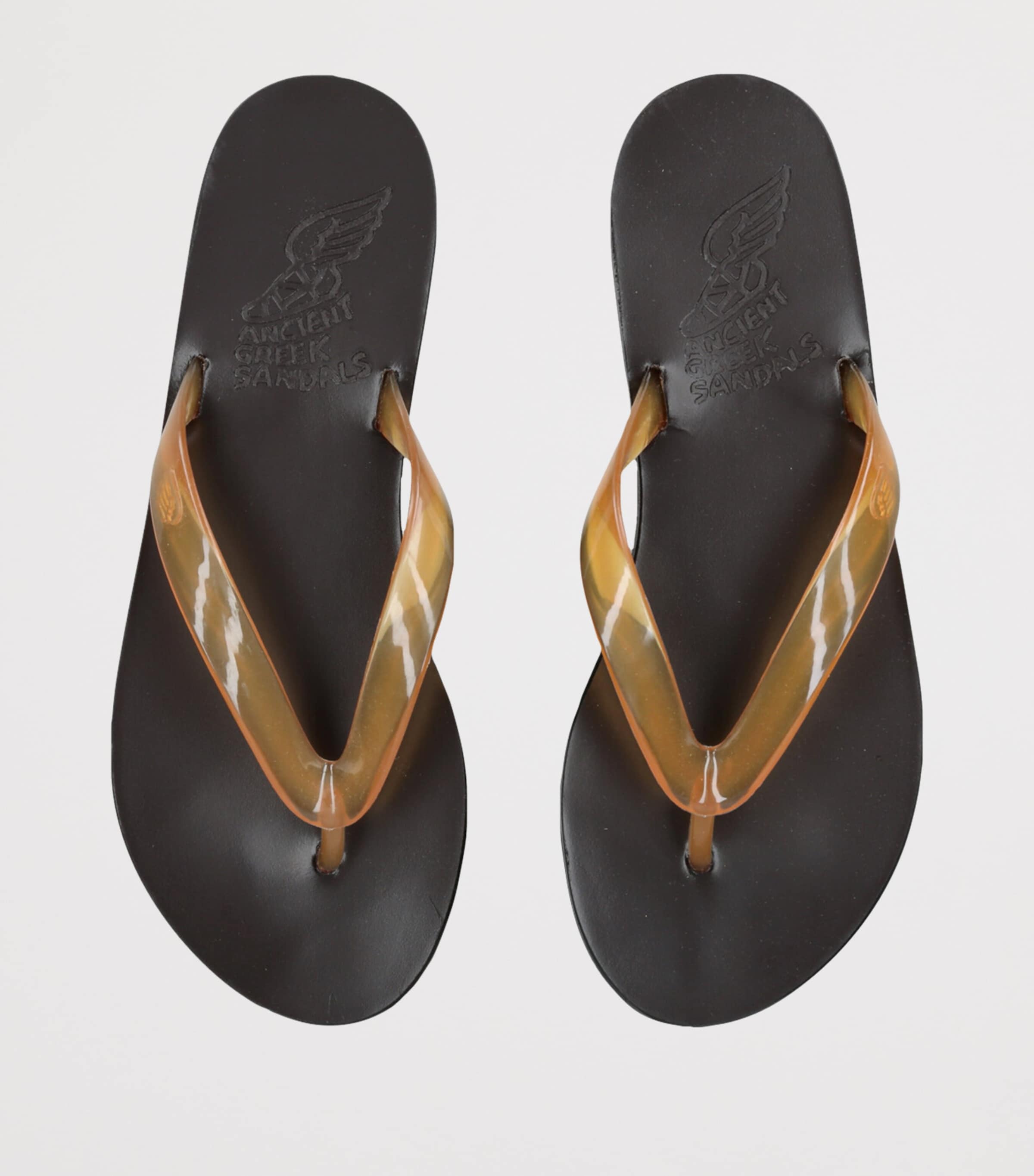 Ancient Greek Sandals Saionara Jelly Flip-Flops Brown Image 4